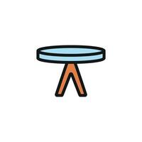 Coffee table icon design templates simple and modern vector