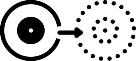 Solid black icon for reflect vector