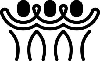 sólido negro icono para unidad vector
