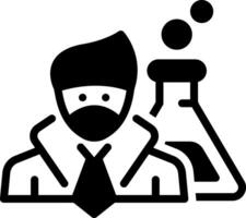 Solid black icon for engineering vector