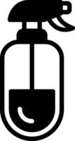 Solid black icon for antiseptic vector
