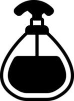 Solid black icon for shampoo vector
