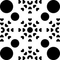 Solid black icon for snow vector