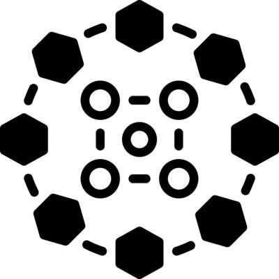 Solid black icon for process