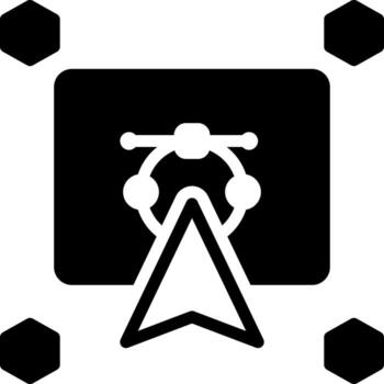 sólido negro icono para diseño vector