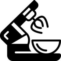 Solid black icon for mixer vector