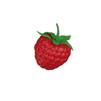 3d rendering Raspberry fruit icon png