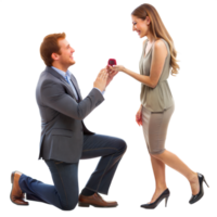Man proposing with ring, expressing love and commitment png