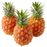 Pineapple, fruit realistic Illustration. Realistic Transparent file. Mockup template for artwork graphic design png