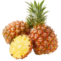 Pineapple, fruit realistic Illustration. Realistic Transparent file. Mockup template for artwork graphic design png