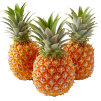 Pineapple, fruit realistic Illustration. Realistic Transparent file. Mockup template for artwork graphic design png