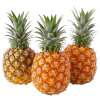 Pineapple, fruit realistic Illustration. Realistic Transparent file. Mockup template for artwork graphic design png