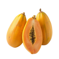 Papaya, fruit realistic Illustration. Realistic Transparent file. Mockup template for artwork graphic design png