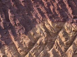 Rock surface from machine drilling photo