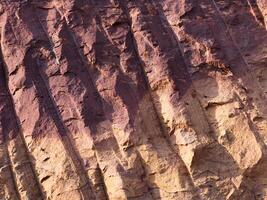 Rock surface from machine drilling photo