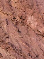 Rock surface from machine drilling photo