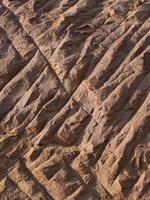 Rock surface from machine drilling photo