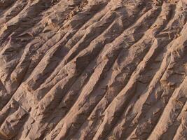 Rock surface from machine drilling photo