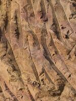 Rock surface from machine drilling photo
