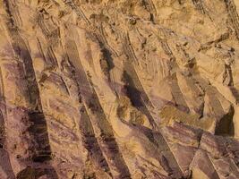 Rock surface from machine drilling photo