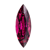 Rhodolite A rosy red rhodolite garnet with a reflective surface and a hint of movement png