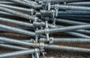 Rebar for foundations and structures construction photo