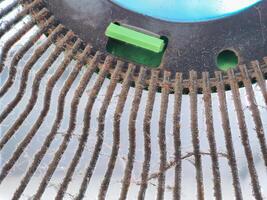 Dust and rust on fan blades and grilles photo