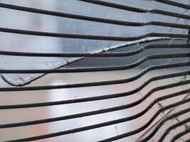 Dust and rust on fan blades and grilles photo