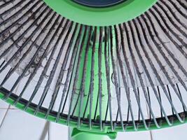 Dust and rust on fan blades and grilles photo