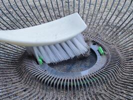 Dust and rust on fan blades and grilles photo