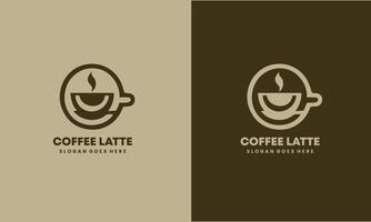 Creative and modern Coffee Latte Art Logo, Icon Pro . vector