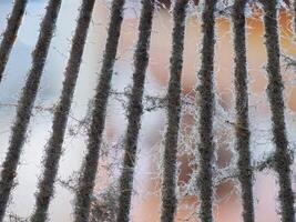 Dust and rust on fan blades and grilles photo