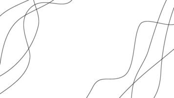 Wavy curve line bg. Undulate thin wave seamless pattern. Squiggle and wiggly side frame sketch. Simple, dynamic and elegant presentation cover. Winding divider with organic irregular linear shape vector