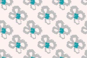 Naive floral pattern in the style of the 70s with groovy daisy flowers of natural tones. Retro design. Contemporary minimalistic trendy background for kids. Scandinavian nursery print. vector