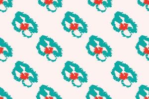 Naive floral pattern in the style of the 70s with groovy daisy flowers of natural tones. Retro design. Contemporary minimalistic trendy background for kids. Scandinavian nursery print. vector