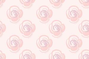 Naive floral pattern in the style of the 70s with groovy daisy flowers of natural tones. Retro design. Contemporary minimalistic trendy background for kids. Scandinavian nursery print. vector