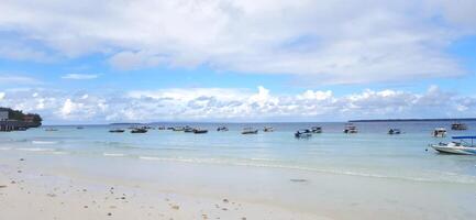 View of beautiful one and exotic tropical paradise at Tanjung Bira Beach Bulukumba. South Sulawesi, Indonesia - July 29 2024 photo