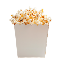 box of popcorn isolated against a transparent background png