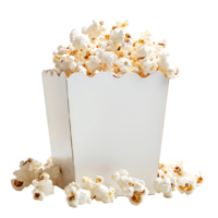 box of popcorn isolated against a transparent background png