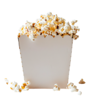 box of popcorn isolated against a transparent background png