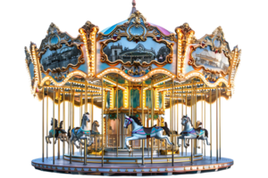 Carousel isolated against a transparent background png