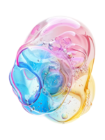 Cut out bubbles, isolated against a transparent background png