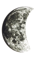 crescent moon isolated against a transparent background png