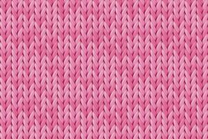 Texture of pink wool knit. Seamless knitted background. illustration of knitwear for background, wallpaper, wrapping paper, web page backdrop. Template for romantic valentine greeting card. vector