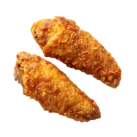 Fried crusted leg pieces, isolated against a transparent background png