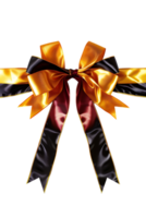 gift bow ribbon set against a plain transparent background png