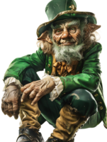 leprechaun sitting alone against a transparent background png