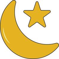 Ramadan Kareem Doodle Clipart. with Flat Design Style. Isolated on White Background. vector