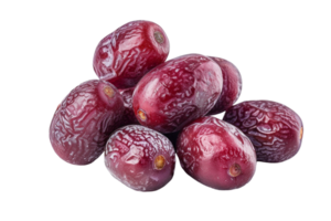 Pile of dates fruit, isolated against a transparent background png