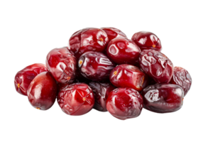 Pile of dates fruit, isolated against a transparent background png